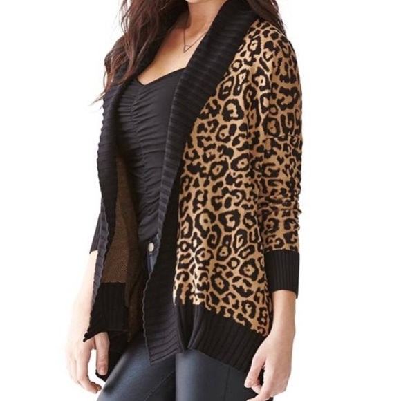 guess leopard sweater